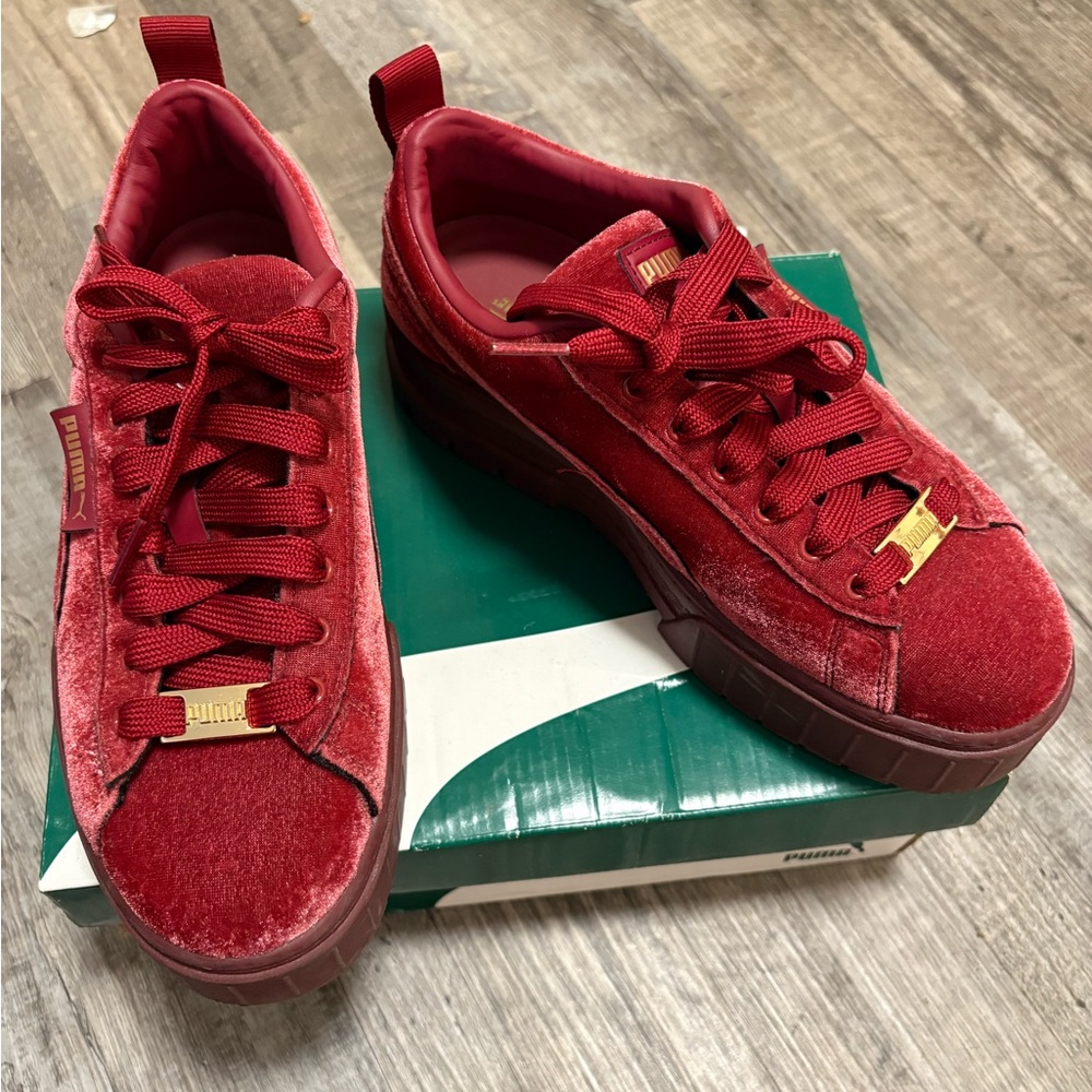 Puma Vibrant Red Sneakers